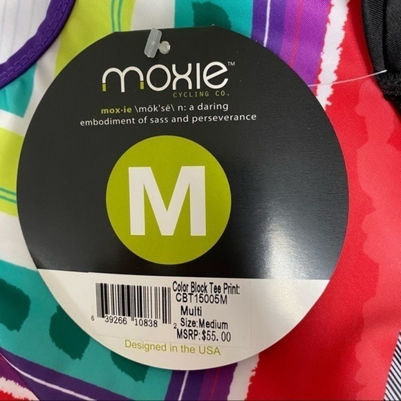 Moxie Cycling Co Multi Color Block Tee Shirt - Picture 6 of 11